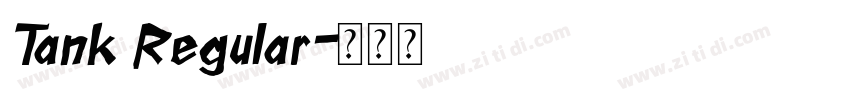 Tank Regular字体转换
